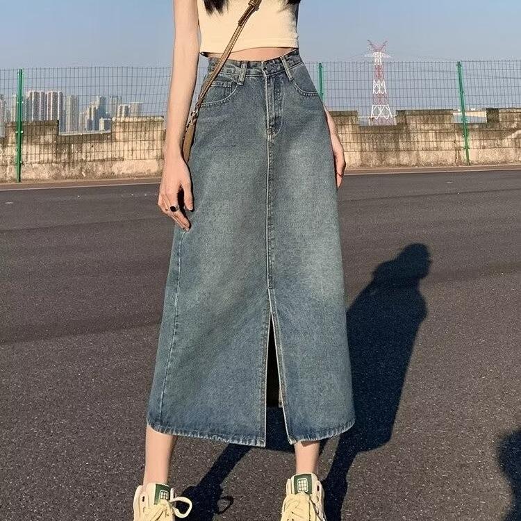 2026 Early Spring Women s A-Line High-Waisted Slit Denim Midi Skirt - Hip-Hugging Style for Petite Pear Shapes S (85-95 lbs)
2026 Early Spring Women s A-Line High-Waisted Slit Denim Midi Skirt - Hip-Hugging Style for Petite Pear Shapes S (85-95 lbs)