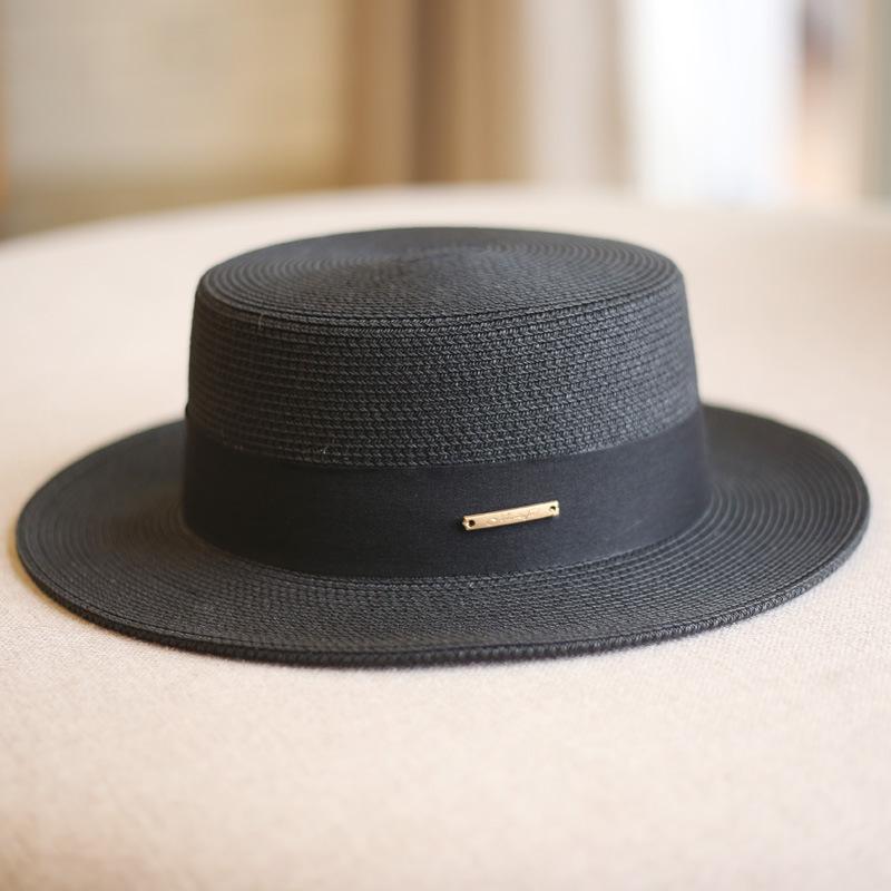 Korean Style Women Summer Straw Hat Wide Brim UV Protection Elegant French Fedora Beach Sun Hat Adjustable for Travel 54-58CM чорний
Korean Style Women Summer Straw Hat Wide Brim UV Protection Elegant French Fedora Beach Sun Hat Adjustable for Travel 54-58CM чорний