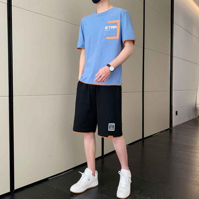 Летний мужской повседневный спортивный комплект из двух предметов с короткими рукавами XXXXL
Летний мужской повседневный спортивный комплект из двух предметов с короткими рукавами XXXXL