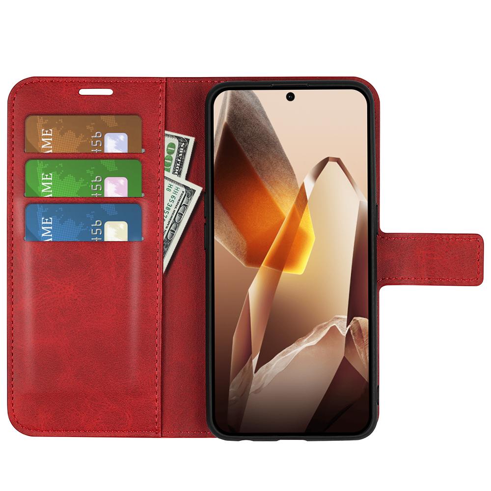 For OnePlus 13 Stand Case Anti-Scratch Calf Texture Leather Phone Cover Yellow 
For OnePlus 13 Stand Case Anti-Scratch Calf Texture Leather Phone Cover Yellow