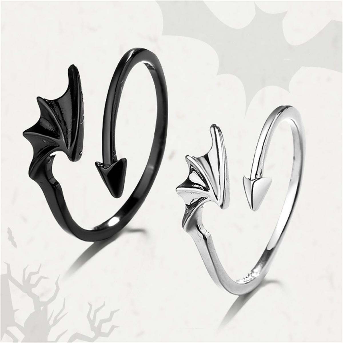 Retro Angel Demon Wings Couple Rings For Women Men Fashion Creative Personality Flying Wing Open Ring Set Lovers Punk Jewelry
Retro Angel Demon Wings Couple Rings For Women Men Fashion Creative Personality Flying Wing Open Ring Set Lovers Punk Jewelry