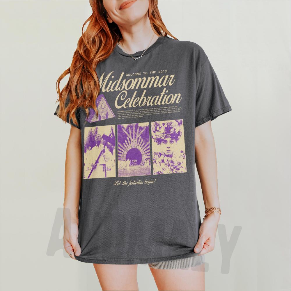 Retro Midsommar Celebration TShirt Funny Modern Horror Movie Tee Shirts for Women Y2k Top 4XL
Retro Midsommar Celebration TShirt Funny Modern Horror Movie Tee Shirts for Women Y2k Top 4XL