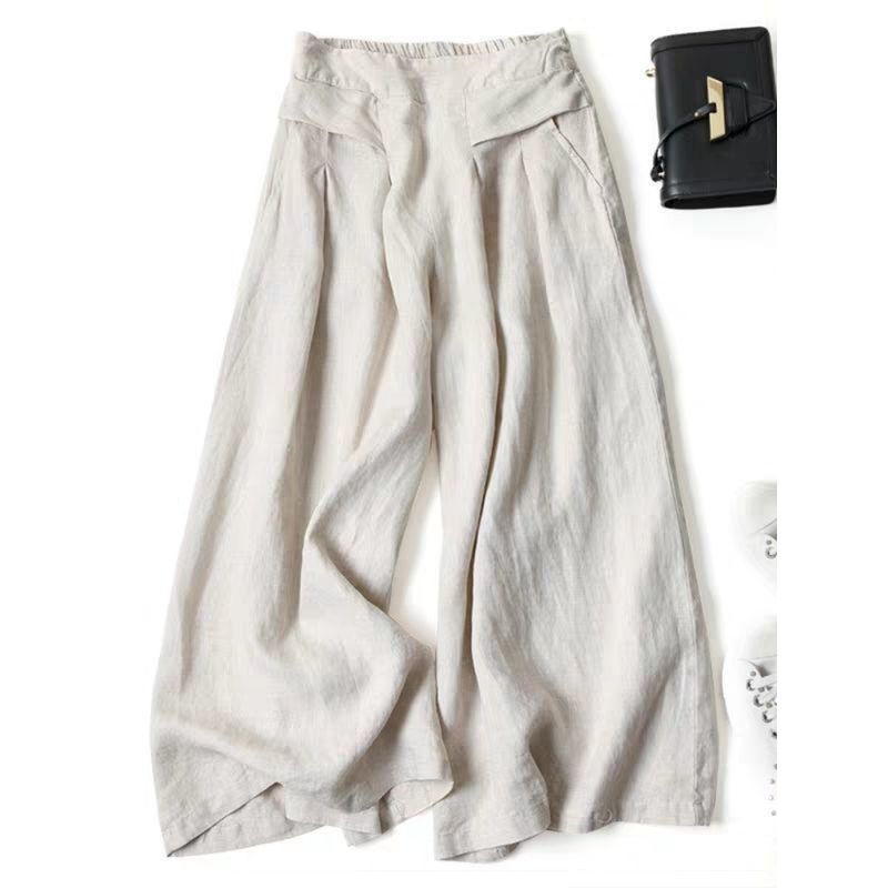 Semi Elastic High Waist Wide Leg Pants Half Elastic High Waist Wide-Leg Pants Skort Blue XL
Semi Elastic High Waist Wide Leg Pants Half Elastic High Waist Wide-Leg Pants Skort Blue XL