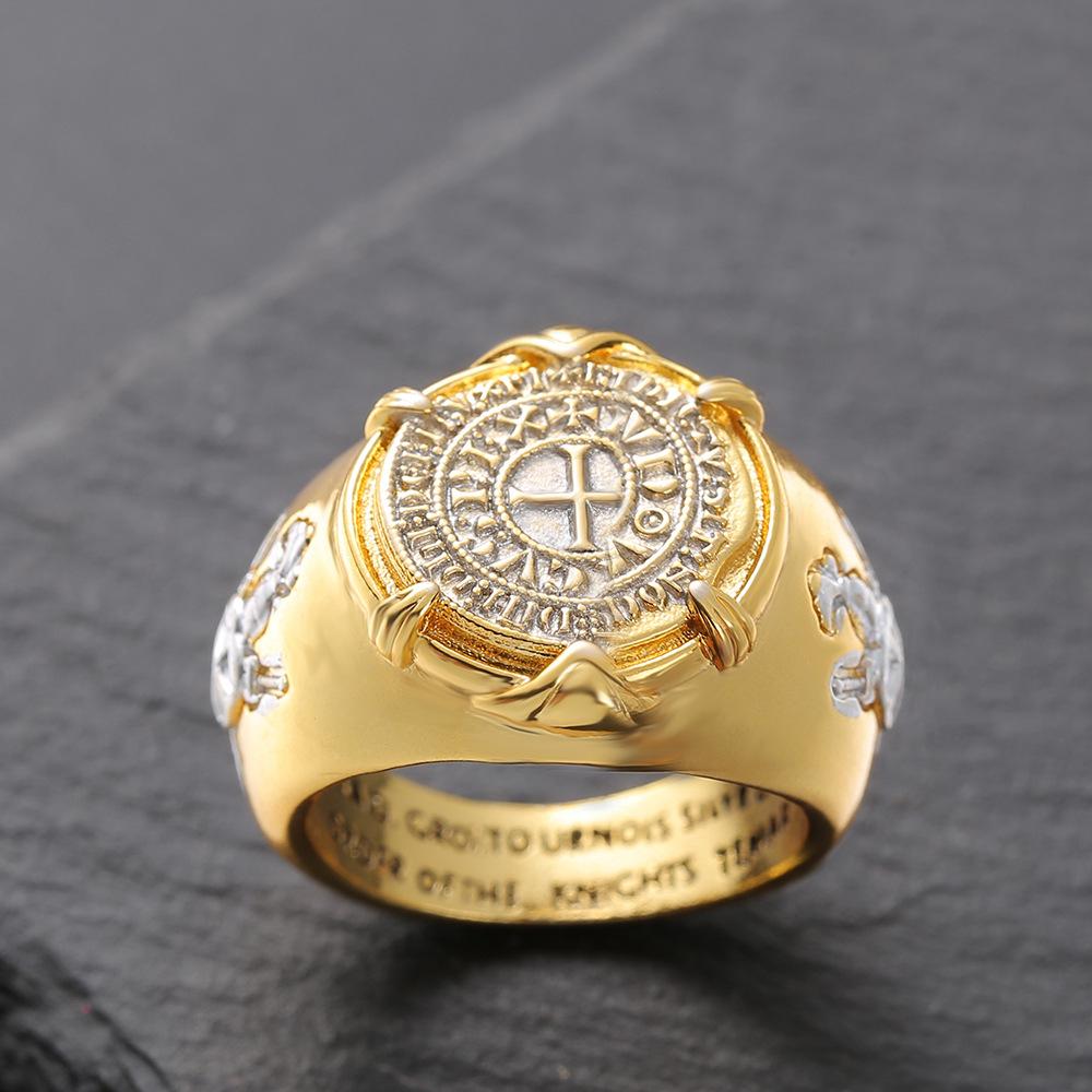 Mens Crusader Ring 14k Gold Plated Coin Ring Warrior Jewelry Bold and Unique Design for Men no. 8 золотой
Mens Crusader Ring 14k Gold Plated Coin Ring Warrior Jewelry Bold and Unique Design for Men no. 8 золотой