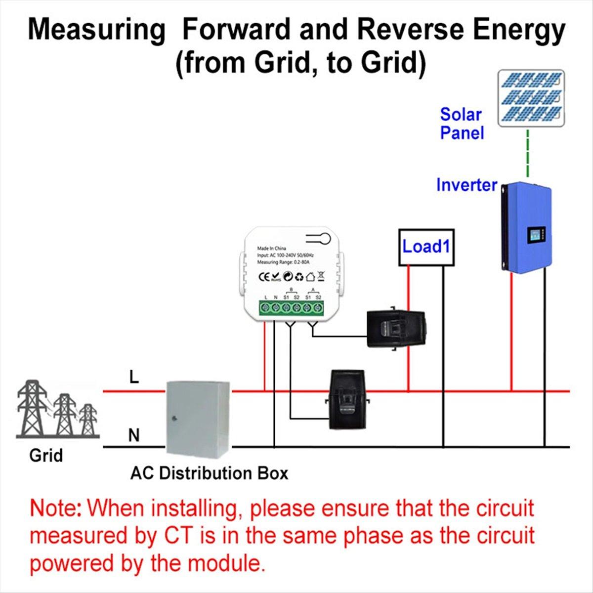 Tuya Smart WiFi Energy Bidirection Meter Single Phase with Buzzer Overload Alarm App Monitor Solar Produced Consumed 1CT China Mainland
Tuya Smart WiFi Energy Bidirection Meter Single Phase with Buzzer Overload Alarm App Monitor Solar Produced Consumed 1CT China Mainland