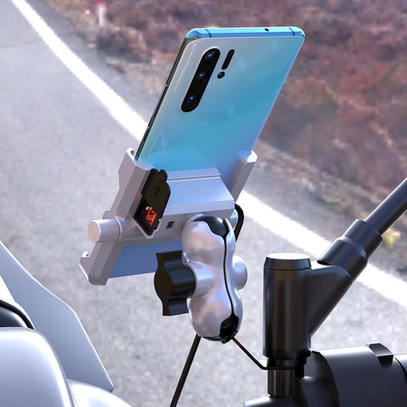 Motorcycle Bike Phone Holder Stand with USB Charger Moto Phone Holder Handlebar Rearview Mirror Mobil Bracket Support
Motorcycle Bike Phone Holder Stand with USB Charger Moto Phone Holder Handlebar Rearview Mirror Mobil Bracket Support