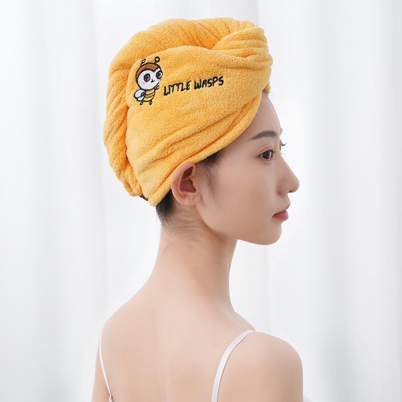 Coral Fleece Quick-Dry Cute Embroidered Hair Towel Cap for Women - Double Button, Thick, Absorbent 25*65cm
Coral Fleece Quick-Dry Cute Embroidered Hair Towel Cap for Women - Double Button, Thick, Absorbent 25*65cm