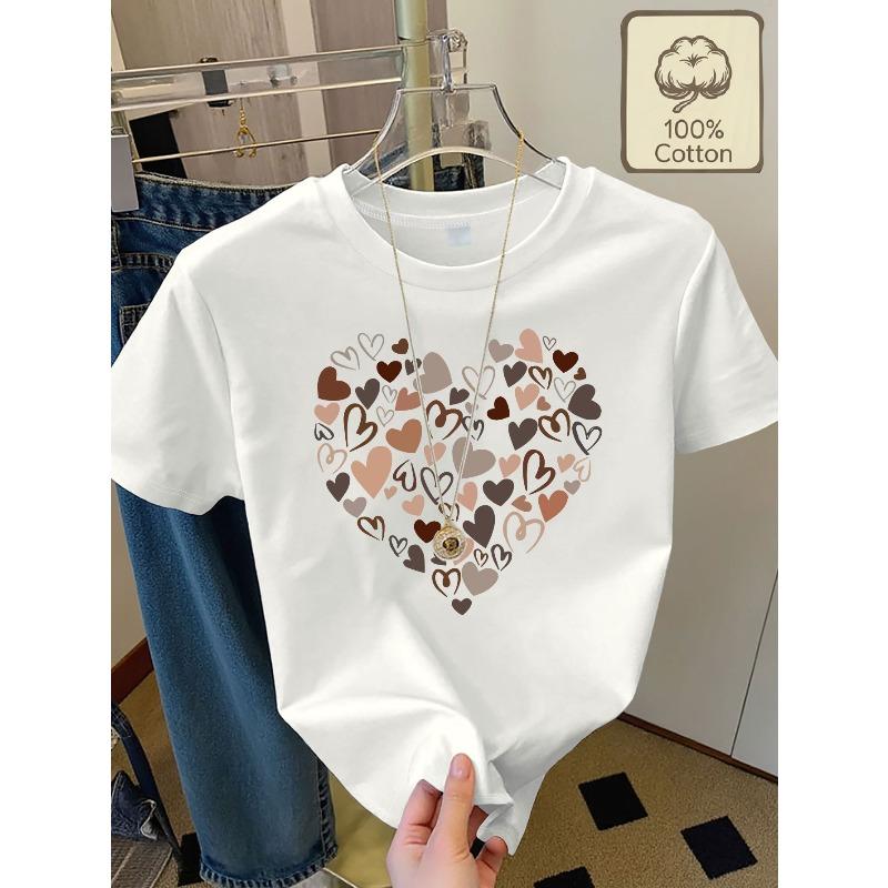 Європейські розміри, Круглий виріз, Світло-зелений з кольоровим принтом у вигляді серця, Ідеально для повсякденного одягу 4XL
Європейські розміри, Круглий виріз, Світло-зелений з кольоровим принтом у вигляді серця, Ідеально для повсякденного одягу 4XL