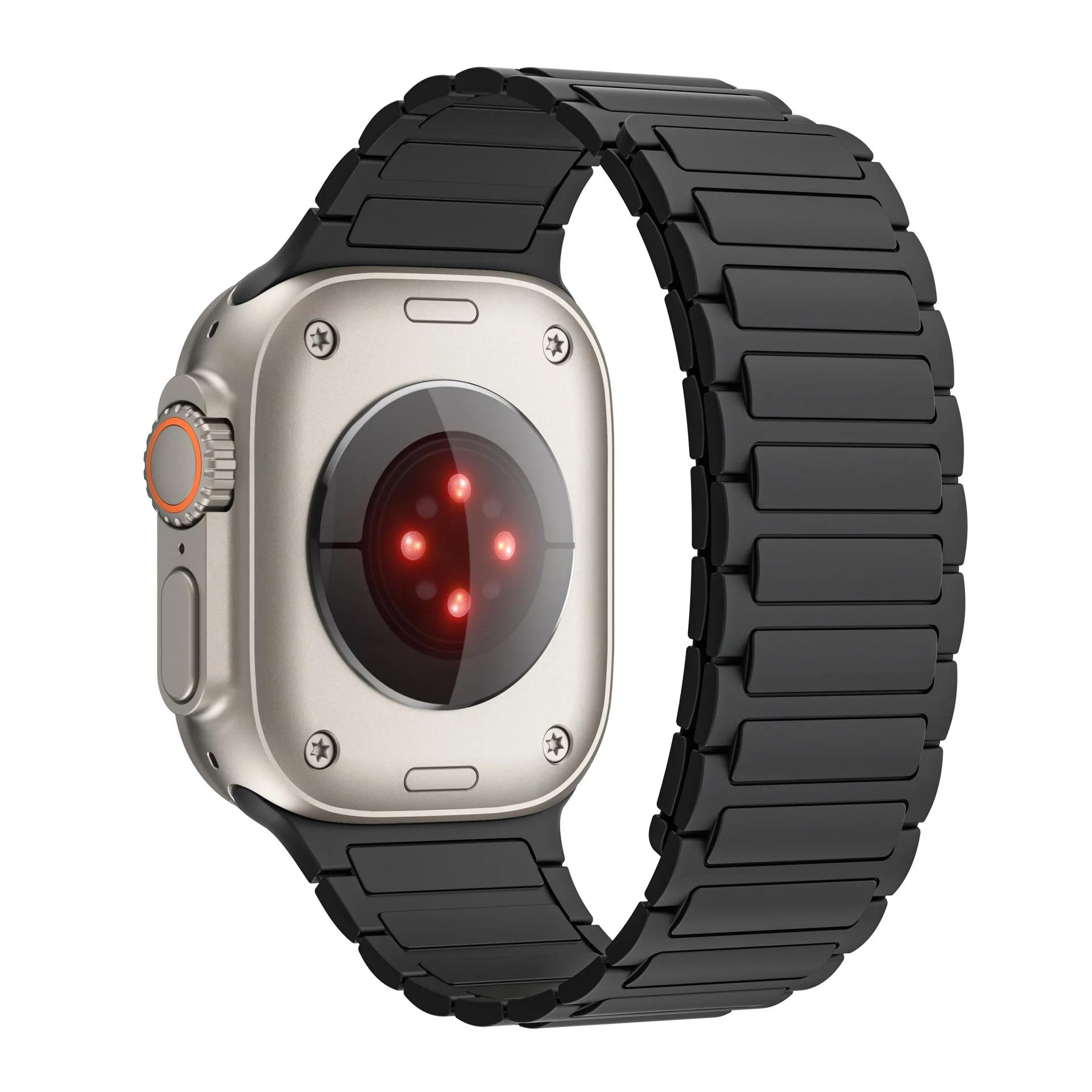Магнитный спортивный ремешок для Apple Watch Ultra 2 49 мм 45 мм 44 42 мм 38 40 41 мм силиконовый ремешок для iWatch series 9 8 7 6 5 4 se 3 петля For Apple Watch 38mm чёрный
Магнитный спортивный ремешок для Apple Watch Ultra 2 49 мм 45 мм 44 42 мм 38 40 41 мм силиконовый ремешок для iWatch series 9 8 7 6 5 4 se 3 петля For Apple Watch 38mm чёрный