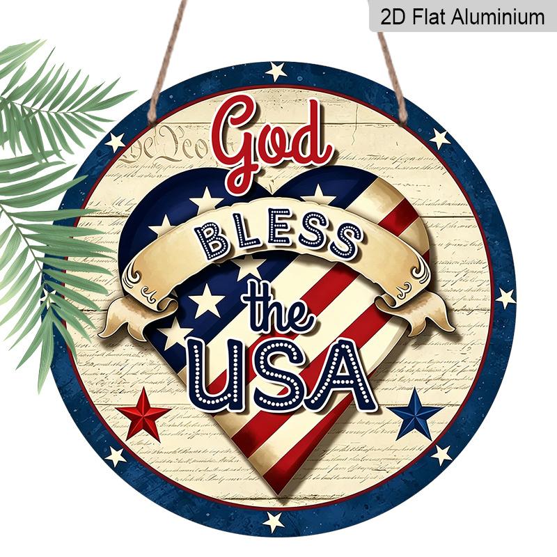 2D Flat, 1pc 30*30cm God Bless The USA Aluminum Decor, America 250th Anniversary Sign Door Hanger, Waterproof Aluminum Plaque, Ideal for Porch, Living 1pc
2D Flat, 1pc 30*30cm God Bless The USA Aluminum Decor, America 250th Anniversary Sign Door Hanger, Waterproof Aluminum Plaque, Ideal for Porch, Living 1pc