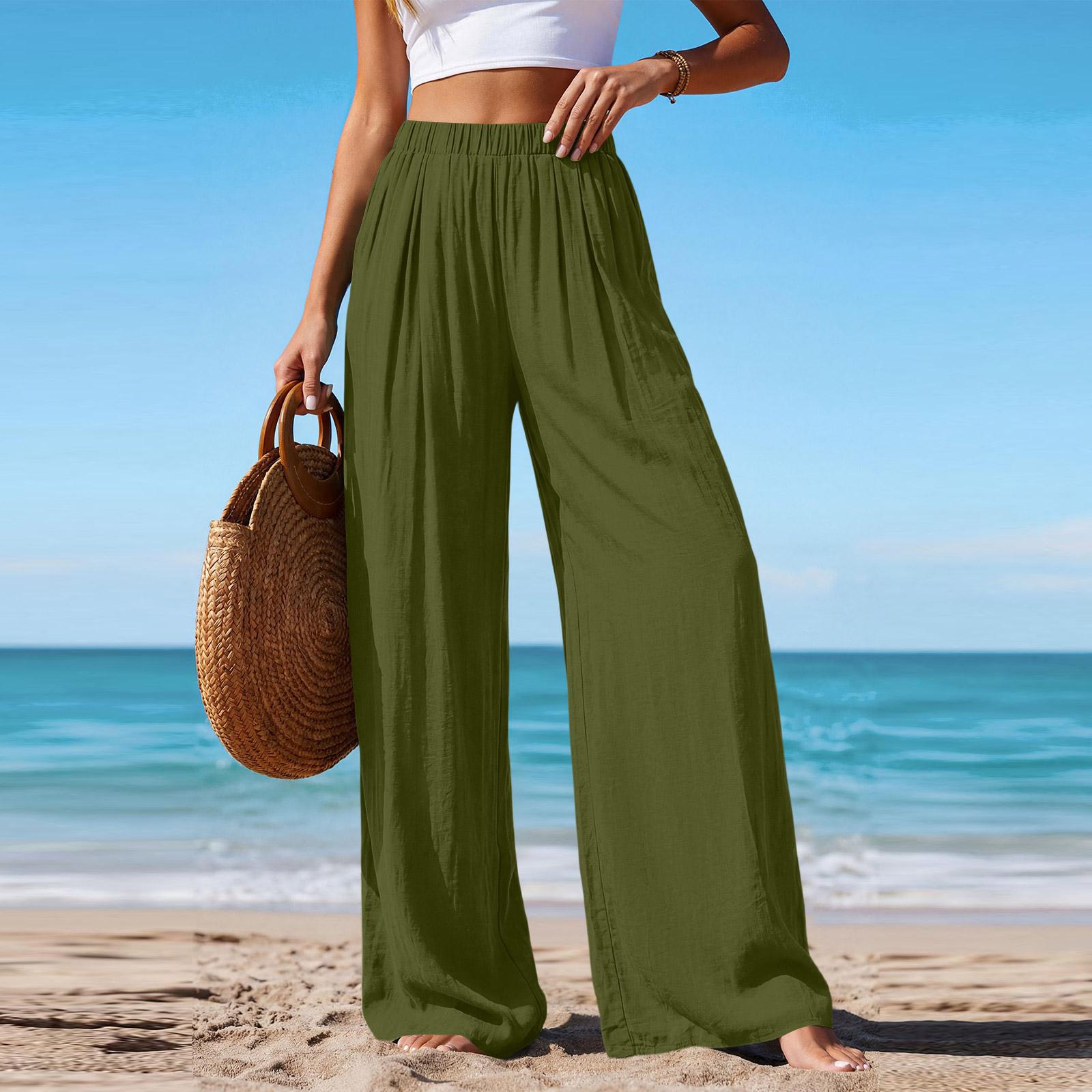 Women s Casual And Fashionable Color Loose Pants With Pocketes L армия зеленый
Women s Casual And Fashionable Color Loose Pants With Pocketes L армия зеленый