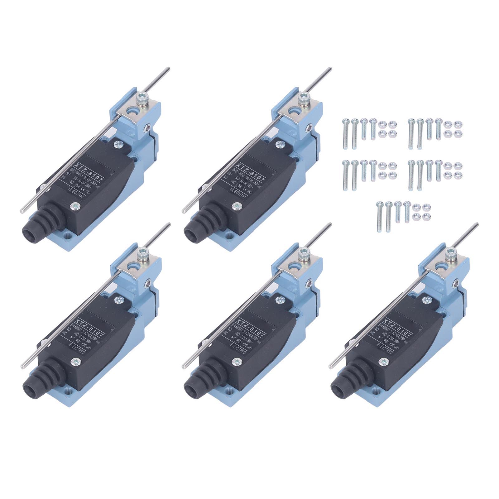 5PCS Momentary Limit Switch Adjustable Rod Lever Arm Travel Switch for CNC Milling Tool 3D Printer
5PCS Momentary Limit Switch Adjustable Rod Lever Arm Travel Switch for CNC Milling Tool 3D Printer