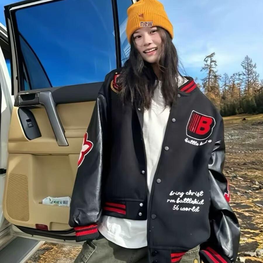 Men s and Women s Trendy American Letter Baseball Jacket, Embroidery Color Block Patchwork, Loose Fit for Autumn and Winter. Triple Extra Large чёрный
Men s and Women s Trendy American Letter Baseball Jacket, Embroidery Color Block Patchwork, Loose Fit for Autumn and Winter. Triple Extra Large чёрный