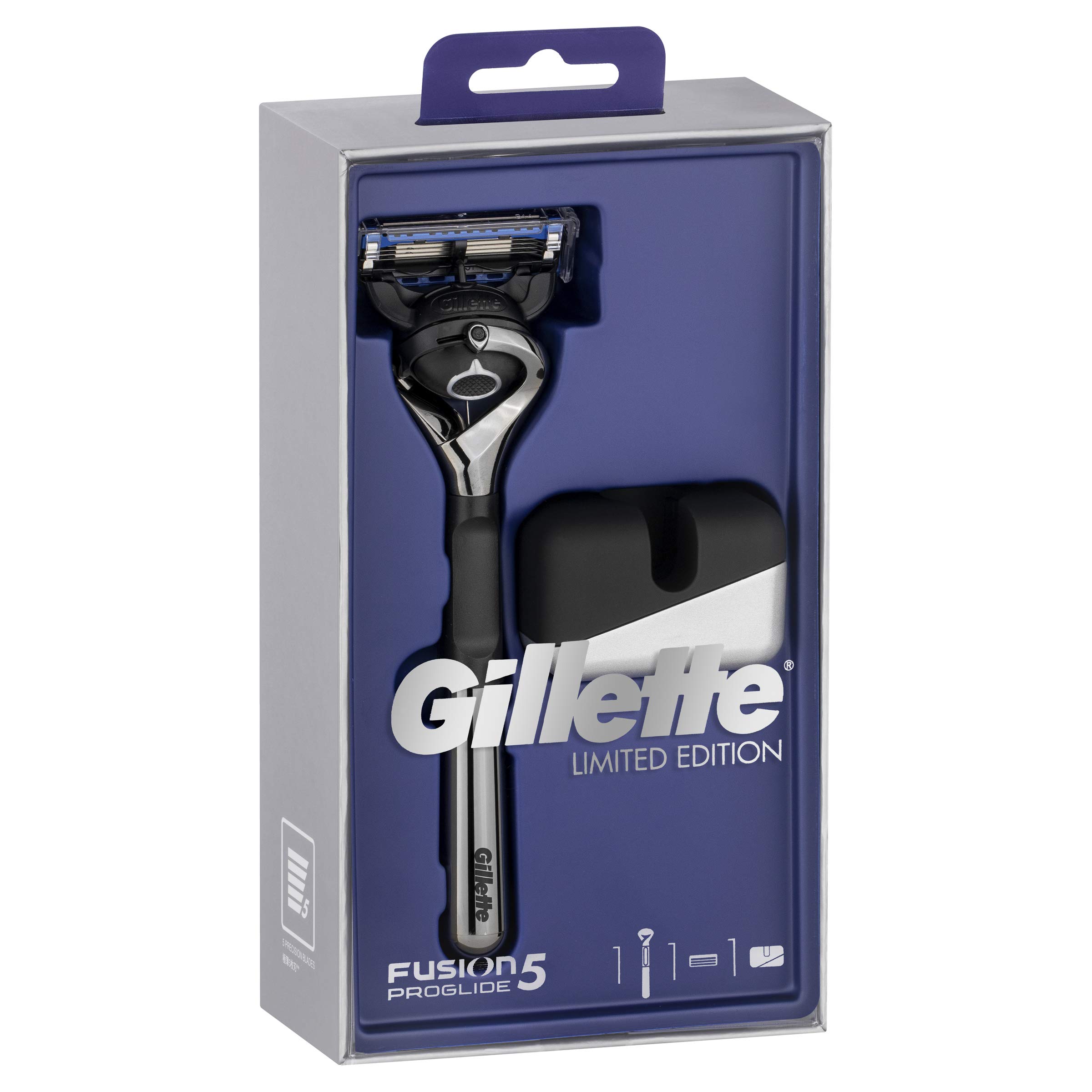 Gillette ProShield razor 3 replacement blades with original stand special package + чёрный
Gillette ProShield razor 3 replacement blades with original stand special package + чёрный