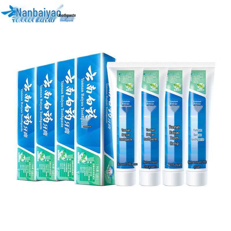Yunnan Baiyao Toothpaste Refreshing Mint (4-Pack)
Yunnan Baiyao Toothpaste Refreshing Mint (4-Pack)