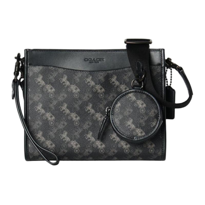 COACH Hitch 25 Carriage Pattern Design Faux Leather and Cowhide Shoulder Crossbody Bag Medium Men s Charcoal Gray сірий колір
COACH Hitch 25 Carriage Pattern Design Faux Leather and Cowhide Shoulder Crossbody Bag Medium Men s Charcoal Gray сірий колір
