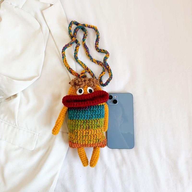 Ins Internet Celebrity Trend Adventure Crocheted Mobile Phone Bag Finished Cute Ugly Girl Sausage Mouth Knitted Cross-body
Ins Internet Celebrity Trend Adventure Crocheted Mobile Phone Bag Finished Cute Ugly Girl Sausage Mouth Knitted Cross-body