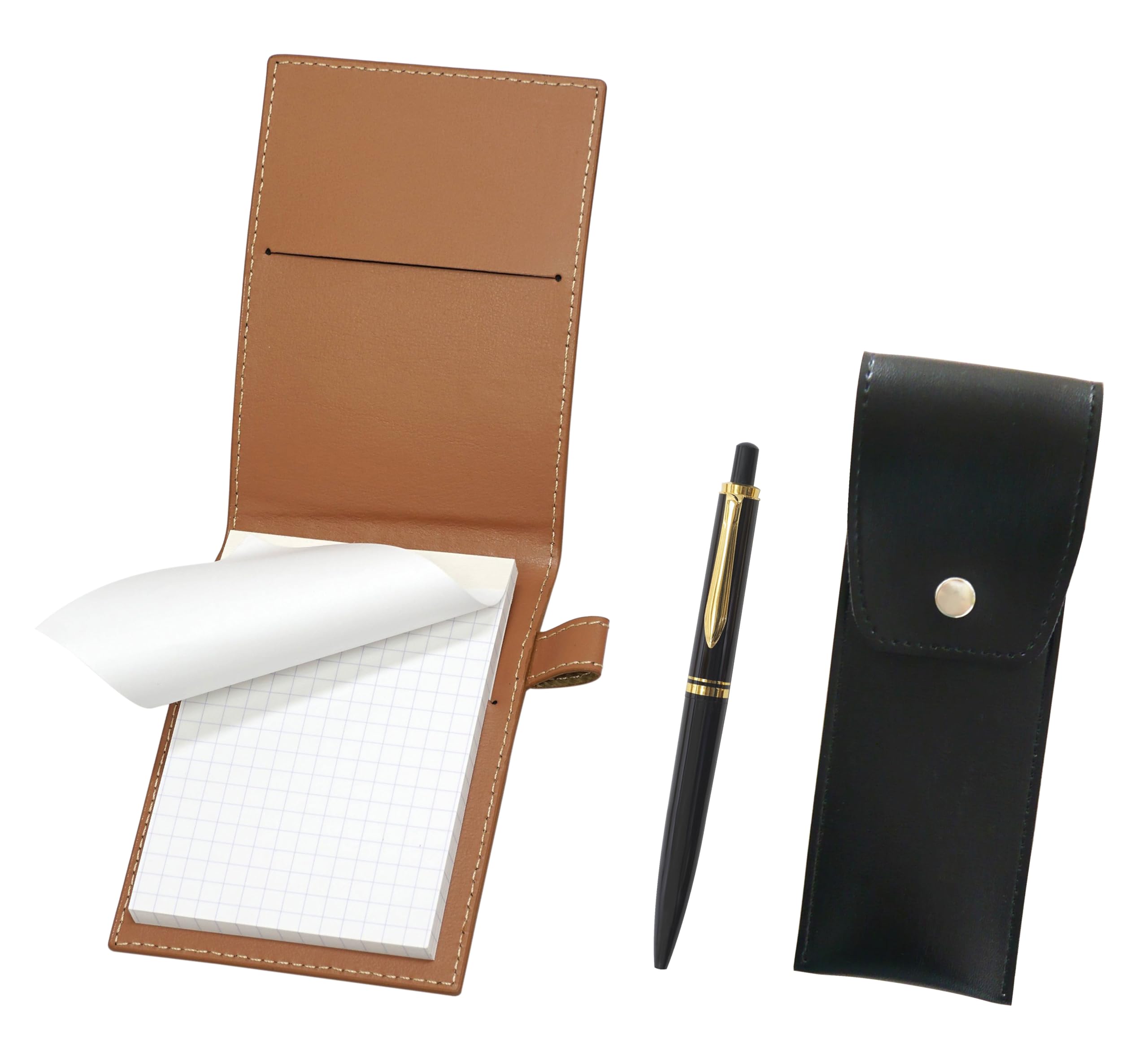 Recycled cowhide mini notebook cover Mocha with round button pen case black Euro style brass parts knock type mechanical pencil set black
Recycled cowhide mini notebook cover Mocha with round button pen case black Euro style brass parts knock type mechanical pencil set black