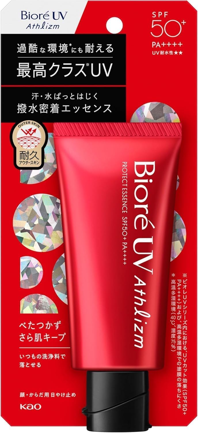 Biore Athlizm Protect Essence Sunscreen UV Sunscreen SPF50+ PA++++
Biore Athlizm Protect Essence Sunscreen UV Sunscreen SPF50+ PA++++