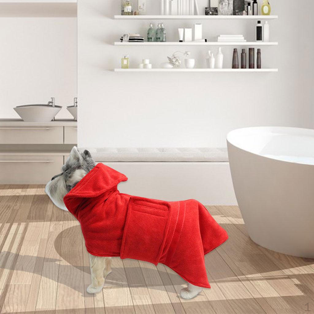 Adjustable Dog Bathrobe Bath Towel Absorbent with Belt Clothes Coat Robe Small Medium Large Dogs Red M
Adjustable Dog Bathrobe Bath Towel Absorbent with Belt Clothes Coat Robe Small Medium Large Dogs Red M