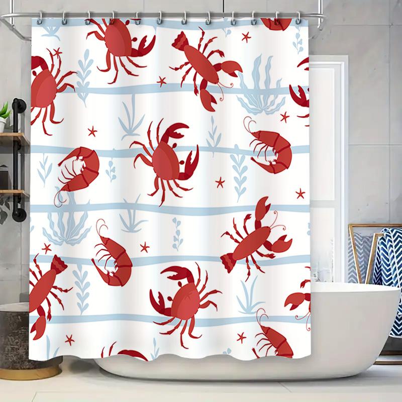 Red Lobster Shower Curtain Bathroom Decor Waterproof Polyester Fabric Shiny Modern Bath Shower Door Cover Small Size 175X180Cm ( W60H190(CM)-1 Pcs
Red Lobster Shower Curtain Bathroom Decor Waterproof Polyester Fabric Shiny Modern Bath Shower Door Cover Small Size 175X180Cm ( W60H190(CM)-1 Pcs