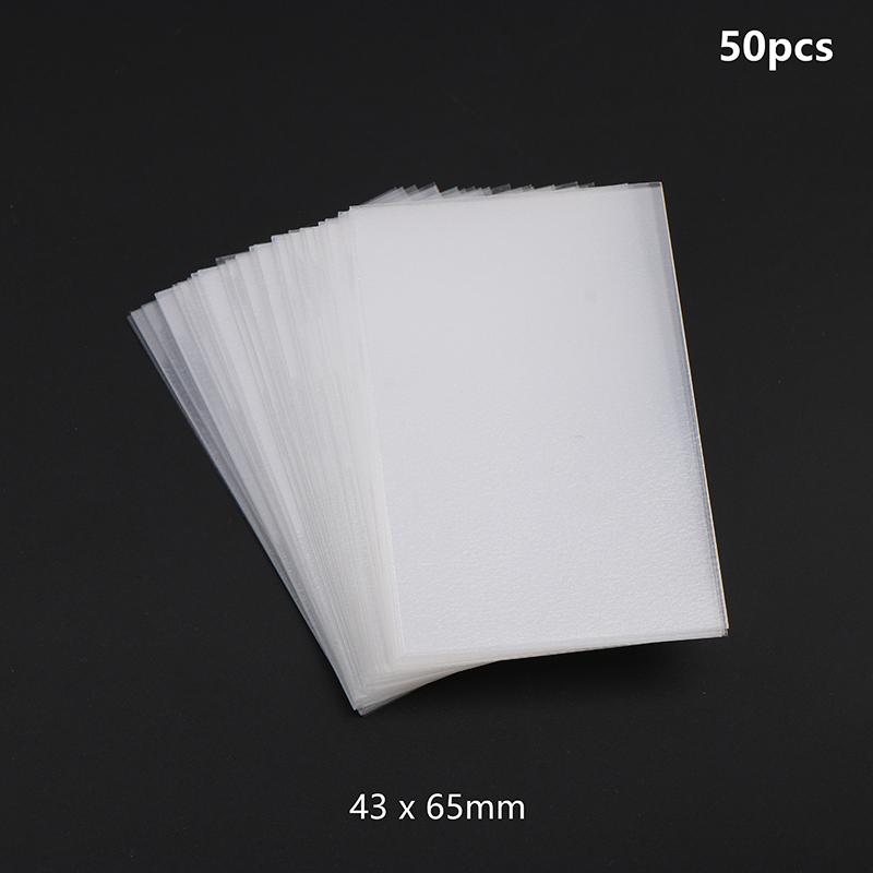 50 шт. прозрачных протекторов для игральных карт Прозрачный протекторный рукав для карт Pokémon Настольная игра ID Фотокарточка Пакетный набор 43*65mm
50 шт. прозрачных протекторов для игральных карт Прозрачный протекторный рукав для карт Pokémon Настольная игра ID Фотокарточка Пакетный набор 43*65mm