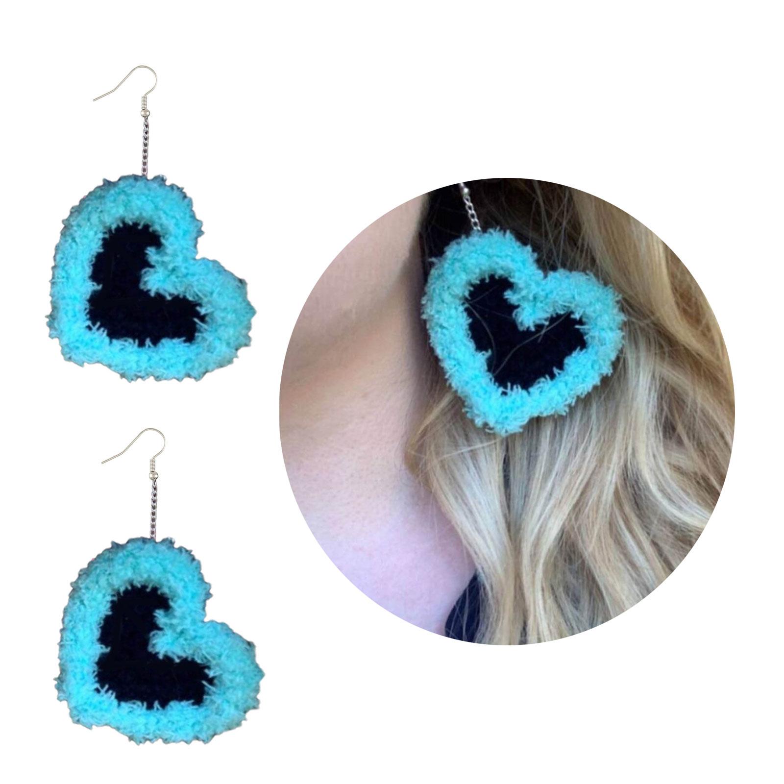 Handcrafted Crocheted Earrings Ornament Unique Heart Shaped Earrings Accessory Simple Ear Hooks for Parties Gatherings різнокольоровий
Handcrafted Crocheted Earrings Ornament Unique Heart Shaped Earrings Accessory Simple Ear Hooks for Parties Gatherings різнокольоровий