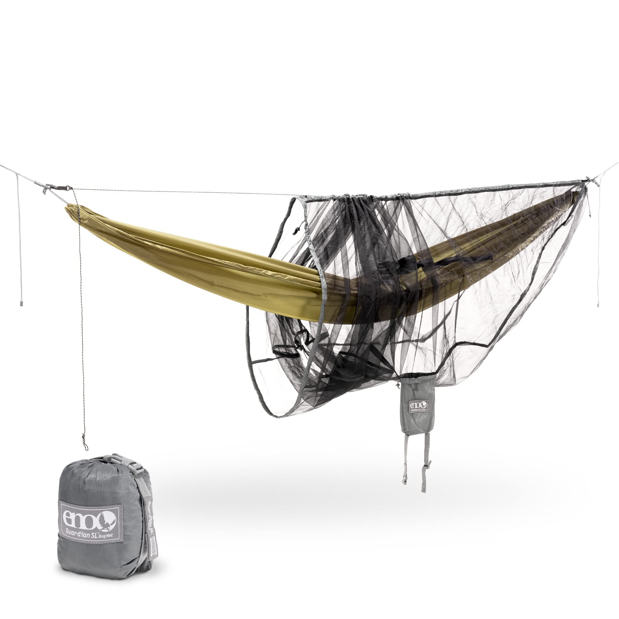 ENO Guardian SL Bug Net Charcoal Ultra Lightweight Bug Net for Single Mosquito Compact Camping Use, Net, Hammock, Storage,
ENO Guardian SL Bug Net Charcoal Ultra Lightweight Bug Net for Single Mosquito Compact Camping Use, Net, Hammock, Storage,