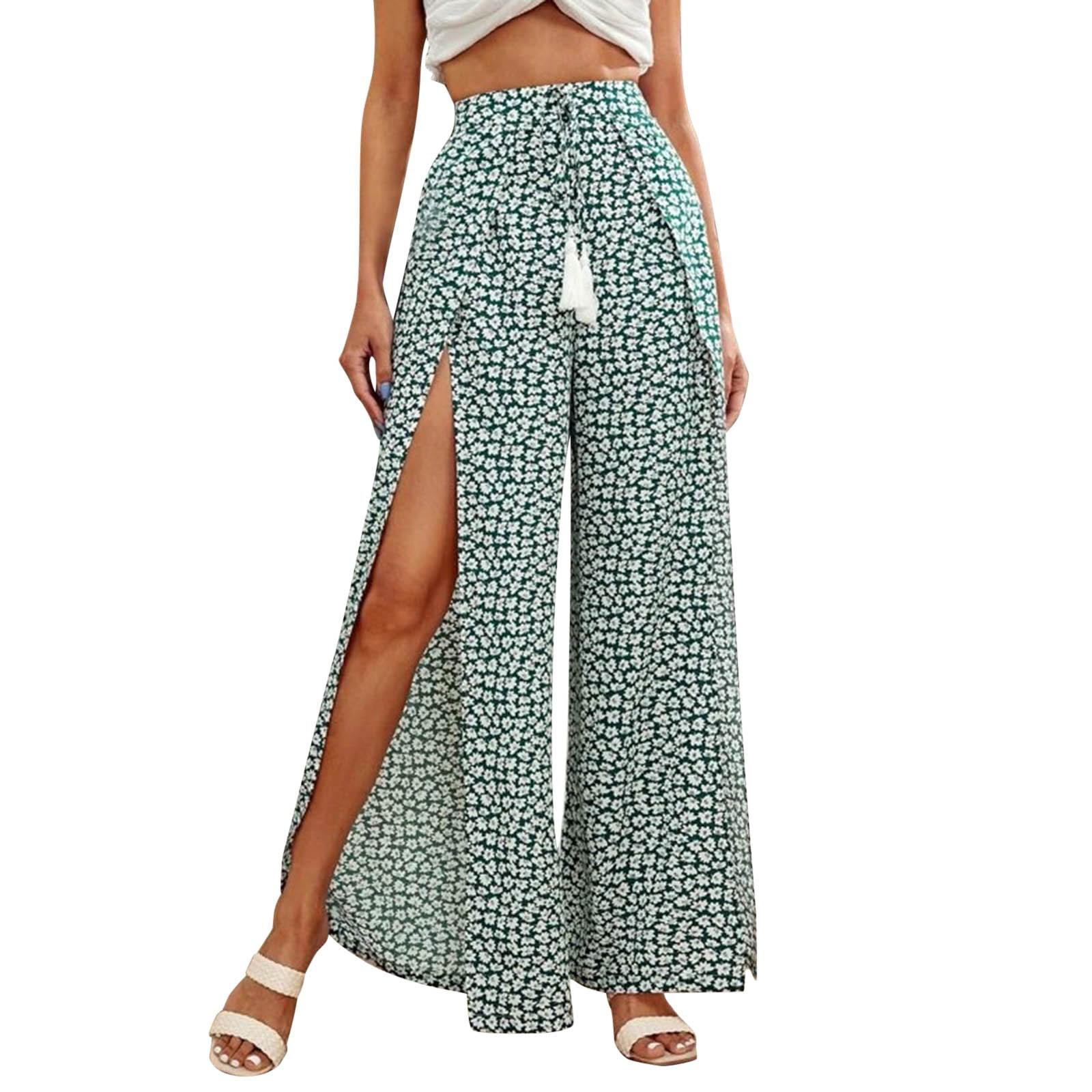 Women s Printed Casual Lace,up Wide,Leg Straight,Leg Slit Trousers S
Women s Printed Casual Lace,up Wide,Leg Straight,Leg Slit Trousers S