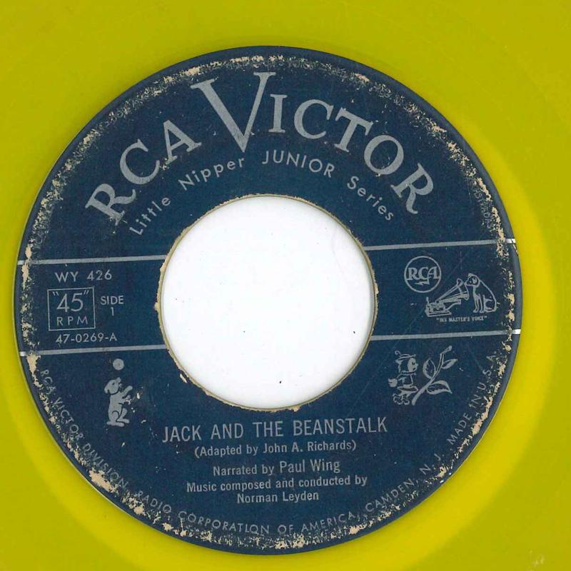 7inch Record PAUL WING WITH NORMAN LEYDEN HIS Jack And The Beanstalk Puss In Boo 470269 RCA VICTOR US Pop Used
7inch Record PAUL WING WITH NORMAN LEYDEN HIS Jack And The Beanstalk Puss In Boo 470269 RCA VICTOR US Pop Used