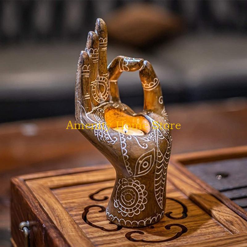 F26C Yoga Figurines Candle Holder Mudra Hand Tabletop Tealight Decor Resin Statues Collectible Gift for Meditation Relaxing CN
F26C Yoga Figurines Candle Holder Mudra Hand Tabletop Tealight Decor Resin Statues Collectible Gift for Meditation Relaxing CN