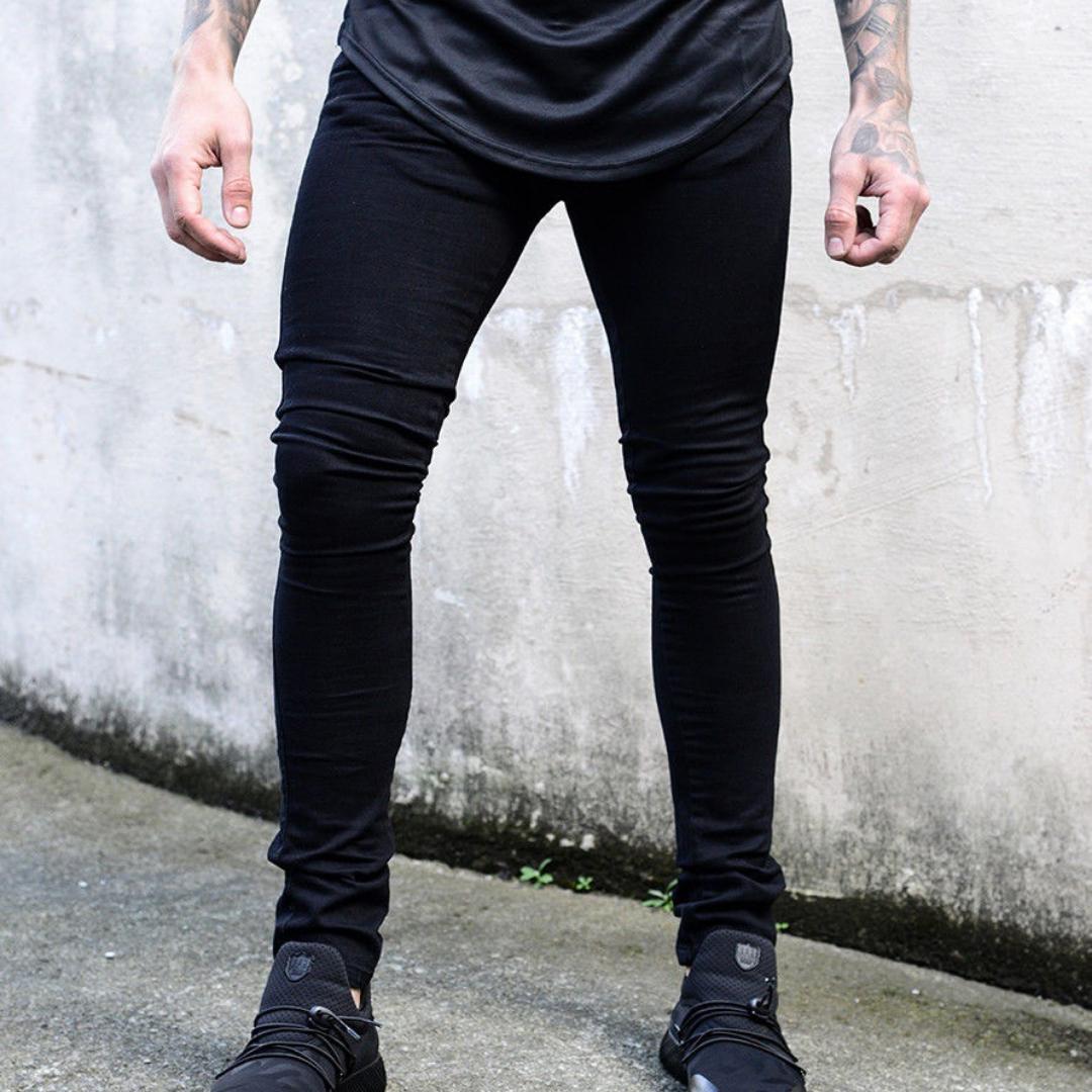 Новые мужские узкие новые однотонные джинсовые брюки-чинос, трендовые прямые джинсы S чёрный
Новые мужские узкие новые однотонные джинсовые брюки-чинос, трендовые прямые джинсы S чёрный