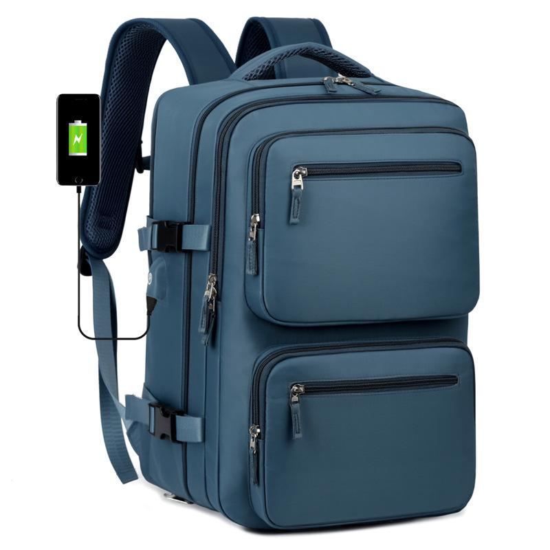 Multifunctional Large-Capacity Travel and Commuter Backpack peacock синього кольору
Multifunctional Large-Capacity Travel and Commuter Backpack peacock синього кольору