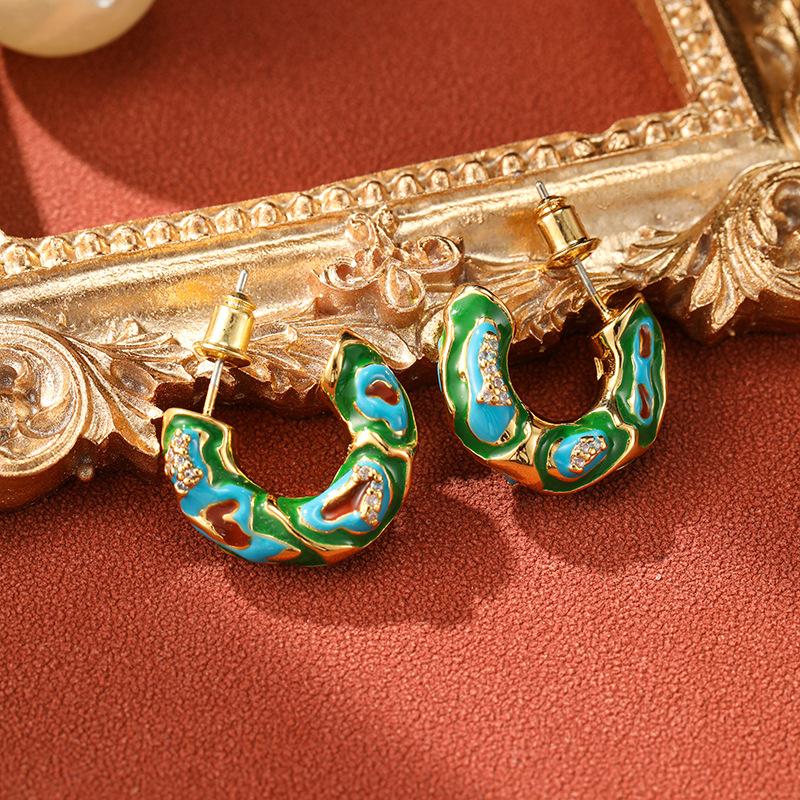 Jewelry Spring New Women s Luxury Design Dropped Oil Enamel Earrings Elegant And Fashionable Style Earrings Fashion Jewelry
Jewelry Spring New Women s Luxury Design Dropped Oil Enamel Earrings Elegant And Fashionable Style Earrings Fashion Jewelry