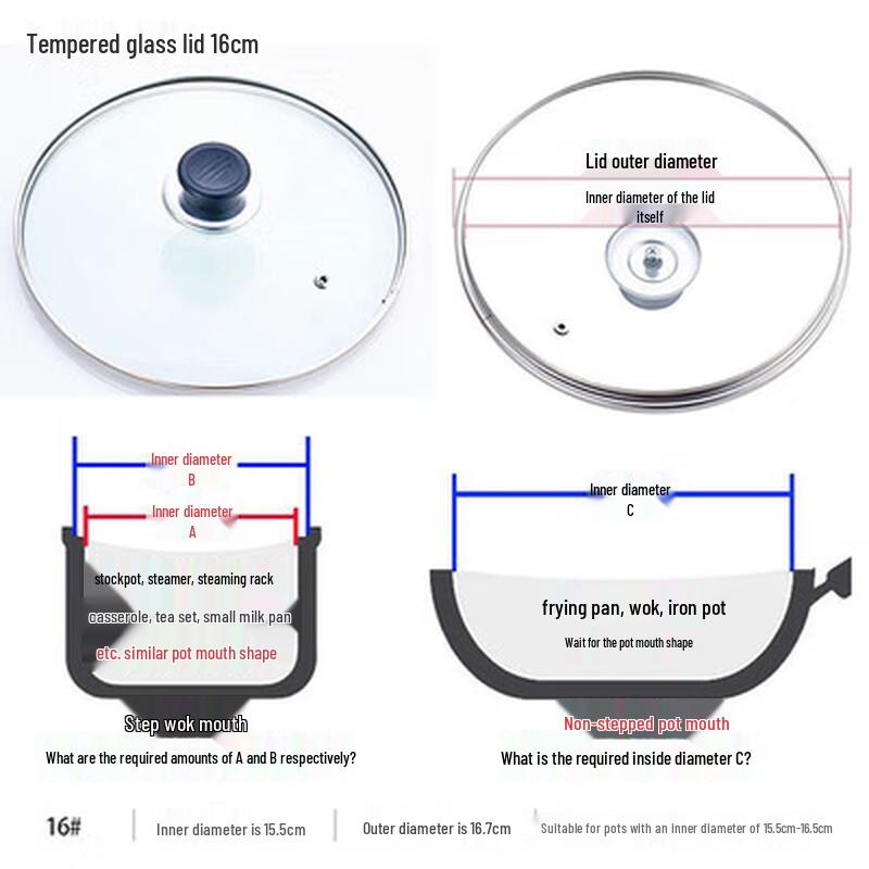 Multi-Purpose Tempered Glass Pot Lid
Multi-Purpose Tempered Glass Pot Lid