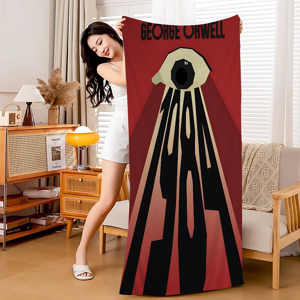 1984 George Orwell Microfiber Printed Beach Towel Mountain Climbing Yoga Beach Swimming Running Absorbent Soft Towel W30*H60(CM)
1984 George Orwell Microfiber Printed Beach Towel Mountain Climbing Yoga Beach Swimming Running Absorbent Soft Towel W30*H60(CM)