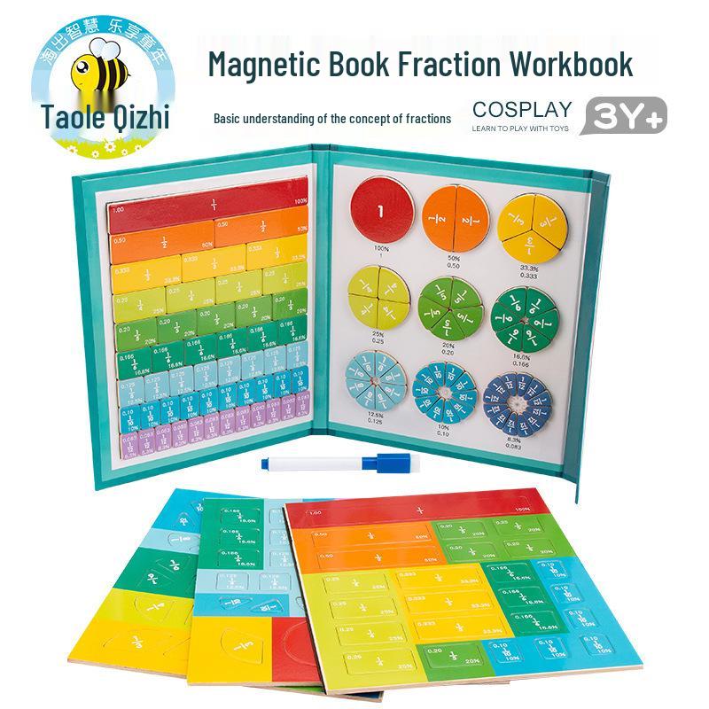 Magnetic Wooden Fraction Board: Addition & Subtraction Teaching Aid for Early Math Learning.
Magnetic Wooden Fraction Board: Addition & Subtraction Teaching Aid for Early Math Learning.