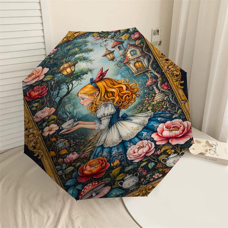 1PC Alice in Wonderland Umbrella-8-Rib Reinforced, Automatic Open, Lightweight & Durable, Fashion Accessory for Outdoor-D342
1PC Alice in Wonderland Umbrella-8-Rib Reinforced, Automatic Open, Lightweight & Durable, Fashion Accessory for Outdoor-D342