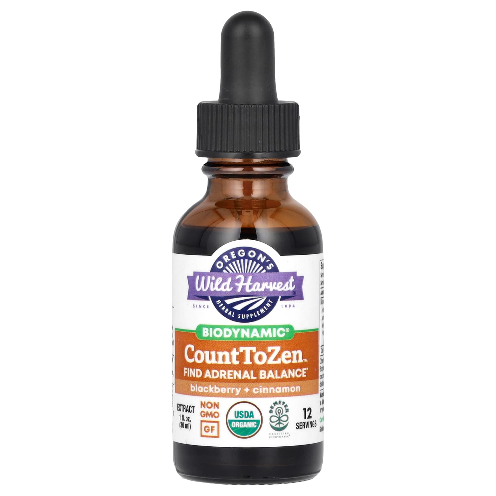 Oregon S Wild Harvest, Biodynamic, Count to Gen Extract, Blackberry + Cinnamon, 30 Ml (1 Fl Oz)
Oregon S Wild Harvest, Biodynamic, Count to Gen Extract, Blackberry + Cinnamon, 30 Ml (1 Fl Oz)