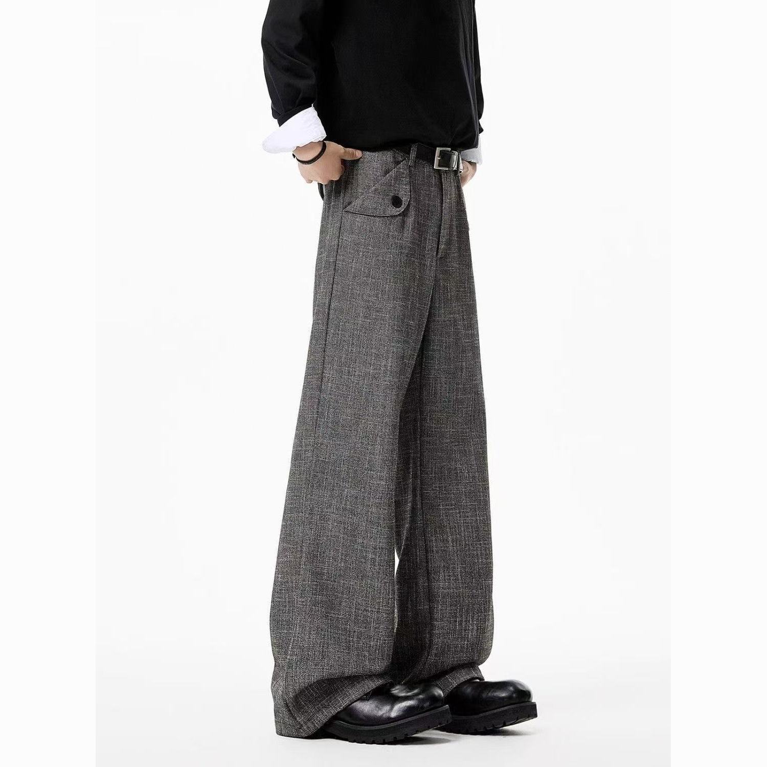 Grey Straight Leg Casual Men American Streetwear Brand Retro Stylish Loose Wide Leg Plaid Suit Pants S серый
Grey Straight Leg Casual Men American Streetwear Brand Retro Stylish Loose Wide Leg Plaid Suit Pants S серый