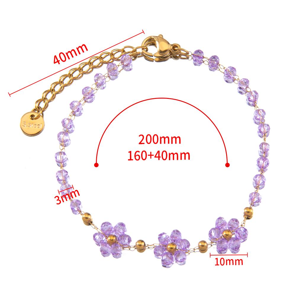 1pcs Stainless Steel Crystal Flower Beaded Chains Lobster Clasps Braid Bracelet Necklace for Women DIY Jewelry Making Wholesale 1pc
1pcs Stainless Steel Crystal Flower Beaded Chains Lobster Clasps Braid Bracelet Necklace for Women DIY Jewelry Making Wholesale 1pc