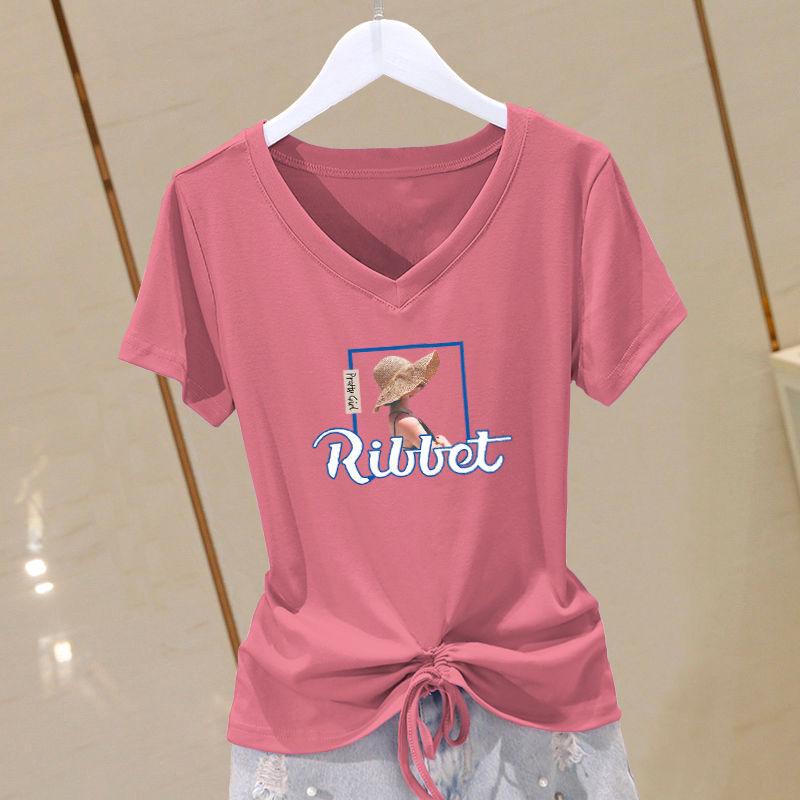 2025 Women s Summer V-Neck Short-Sleeve Cotton Top: Versatile, Plus-Size, Slimming Drawstring Design. M
2025 Women s Summer V-Neck Short-Sleeve Cotton Top: Versatile, Plus-Size, Slimming Drawstring Design. M