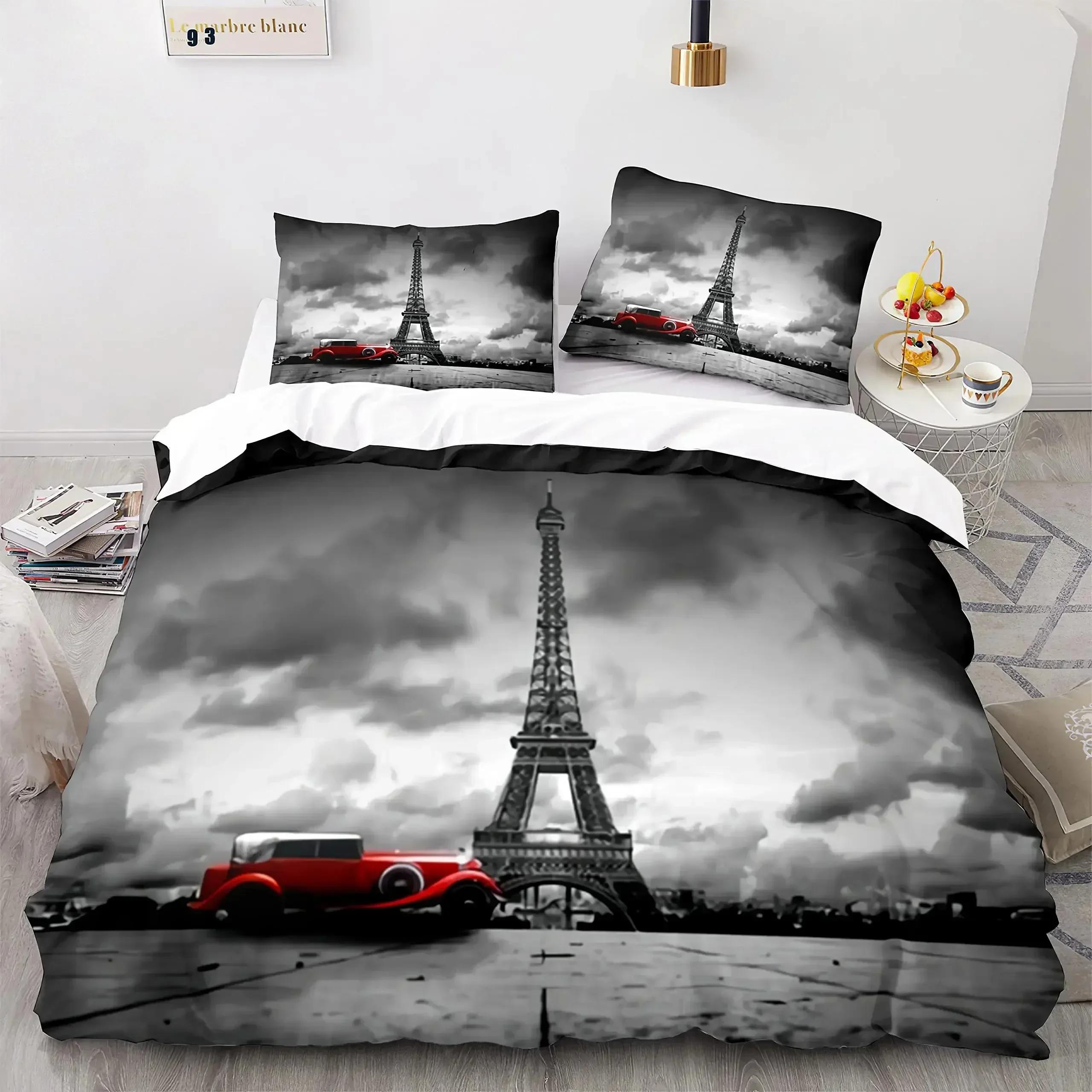 Eiffel Tower Duvet Cover Paris France Bedding Set Retro Red Truck Quilt Cover City Building Automobile Polyester Cover Bed Sets 135x200cm
Eiffel Tower Duvet Cover Paris France Bedding Set Retro Red Truck Quilt Cover City Building Automobile Polyester Cover Bed Sets 135x200cm