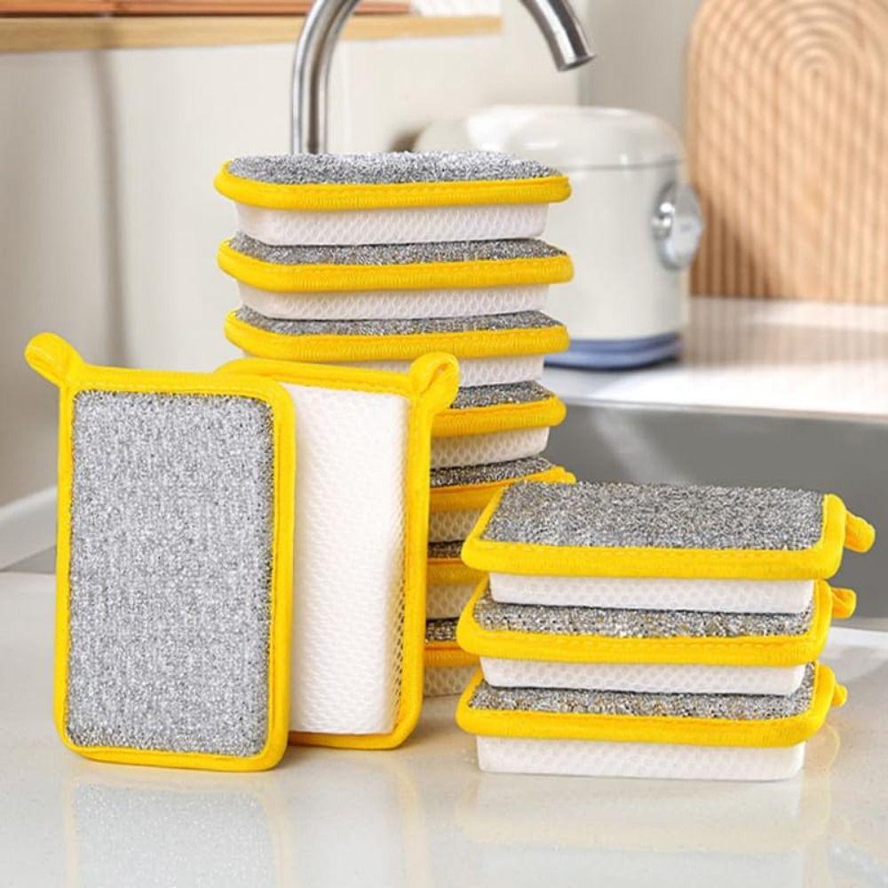 5Pcs Multi-Purpose Double Sided Sponge Absorbent Sponge Cleaning Rags for Kitchen Suppiles 5Pcs-15x10cm
5Pcs Multi-Purpose Double Sided Sponge Absorbent Sponge Cleaning Rags for Kitchen Suppiles 5Pcs-15x10cm