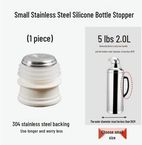 Silicone & Stainless Steel Hot Water Bottle Stopper Lid
Silicone & Stainless Steel Hot Water Bottle Stopper Lid