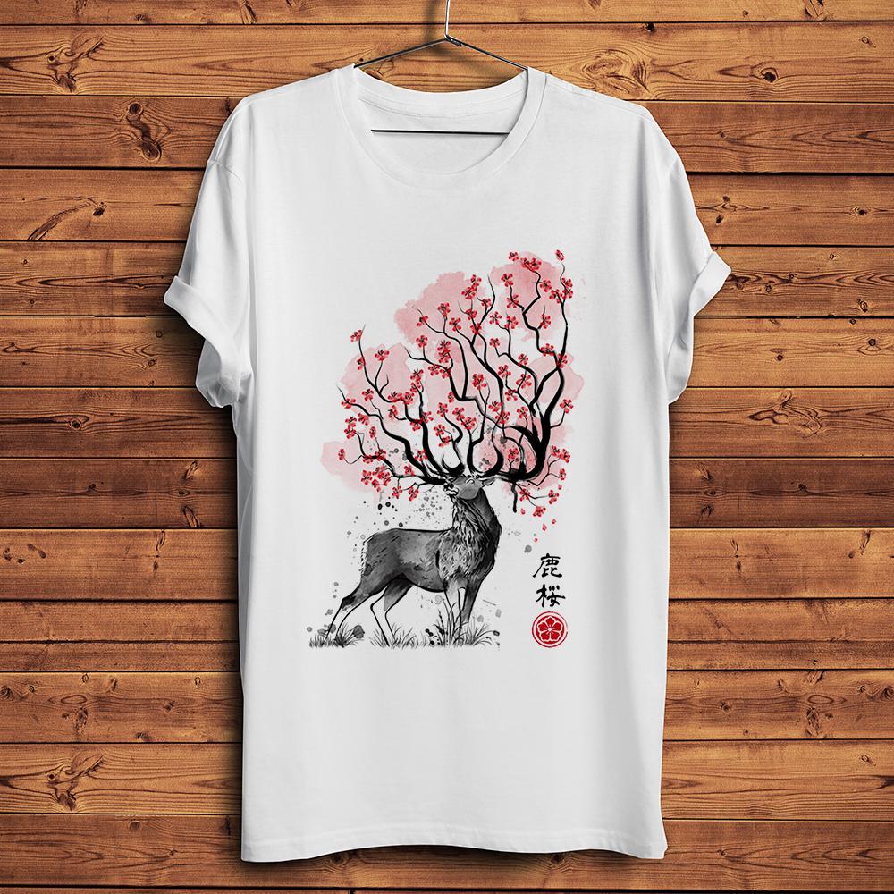 watercolor Sakura Deer tree funny t shirt Unisex White Short Sleeve Casual Tshirt Unisex Streetwear breathable Tee S
watercolor Sakura Deer tree funny t shirt Unisex White Short Sleeve Casual Tshirt Unisex Streetwear breathable Tee S