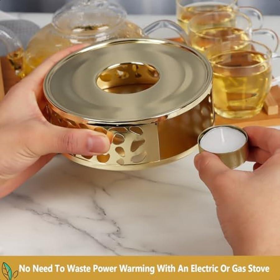 KAYCROWN Подогреватель для чайника Подогреватель для чая из нержавеющей стали с подставкой для свечи Подогреватель на свече для подогрева чая, кофе и молока Универсальный Te United States
KAYCROWN Подогреватель для чайника Подогреватель для чая из нержавеющей стали с подставкой для свечи Подогреватель на свече для подогрева чая, кофе и молока Универсальный Te United States