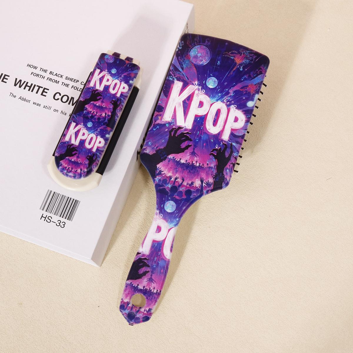 2pcs Kpop Hair Brush Set | Anti-Static Brush, 2-in-1 Foldable Comb w/Mirror | Kpop Fan Gift, Special for real hair wigs
2pcs Kpop Hair Brush Set | Anti-Static Brush, 2-in-1 Foldable Comb w/Mirror | Kpop Fan Gift, Special for real hair wigs