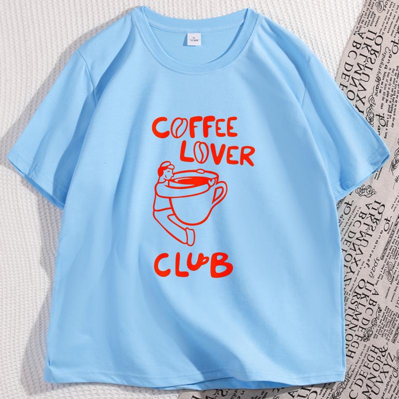 Coffee Lover Club Tshirt for Men Women Loose Cotton Short Sleeve Tshirt Streetwear Round Neck Trendy Y2k Clothes Graphic Tees 4XL
Coffee Lover Club Tshirt for Men Women Loose Cotton Short Sleeve Tshirt Streetwear Round Neck Trendy Y2k Clothes Graphic Tees 4XL
