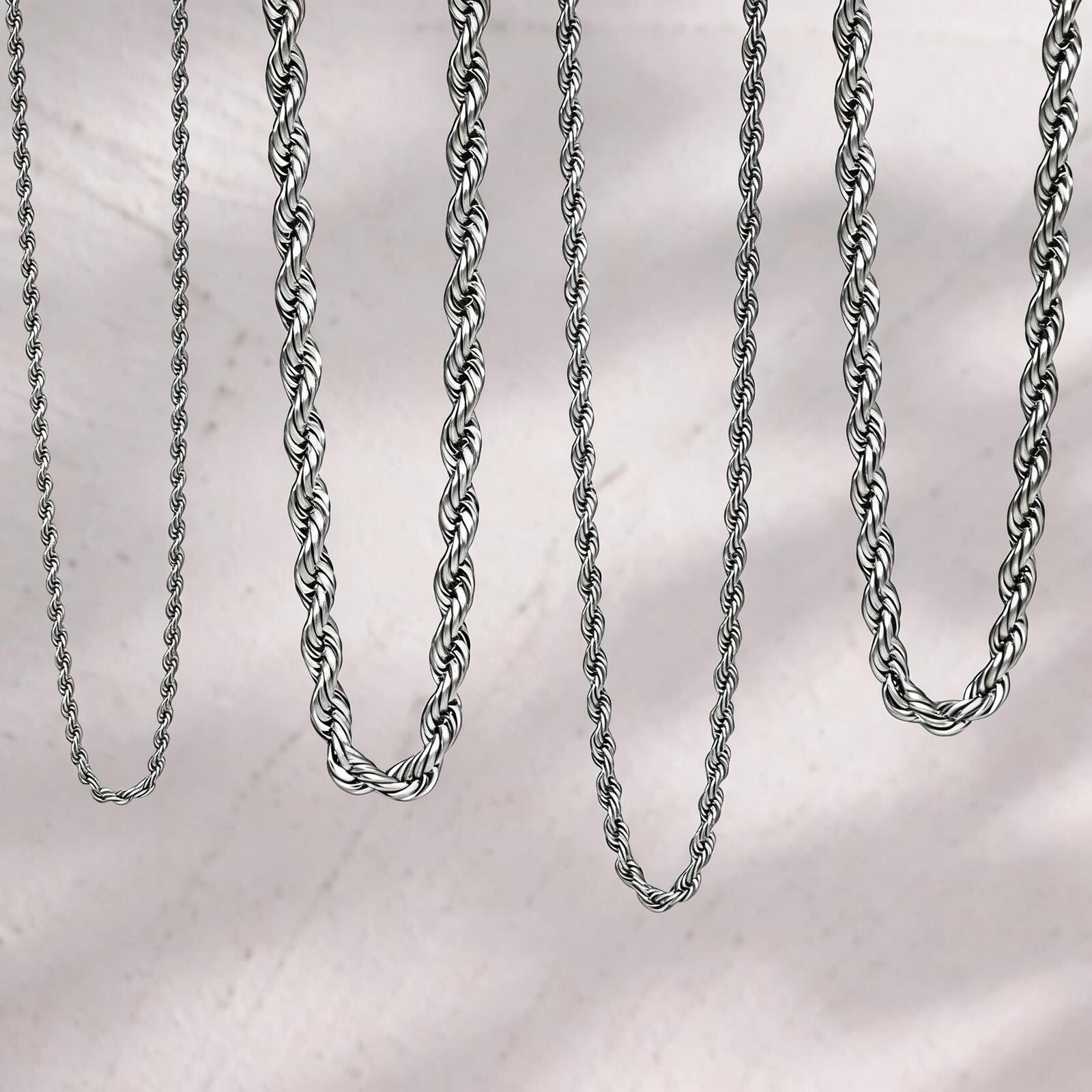 Classic 2/3/4/5MM Gold Plated Stainless Steel Rope Twist Chain Necklace for Men Women Waterproof Fade Resistant 3mm&45cm 18 inches серебряный
Classic 2/3/4/5MM Gold Plated Stainless Steel Rope Twist Chain Necklace for Men Women Waterproof Fade Resistant 3mm&45cm 18 inches серебряный